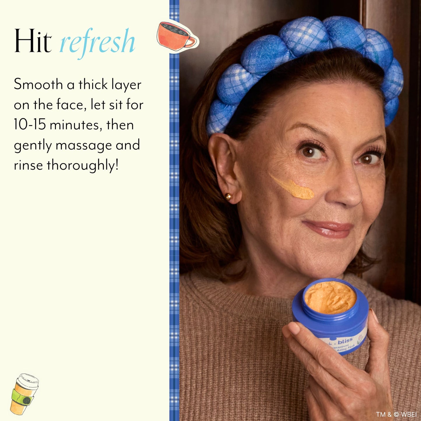 Gilmore Girls x Bliss Pumpkin Powerhouse Resurfacing & Exfoliating Mask + Spa Headband