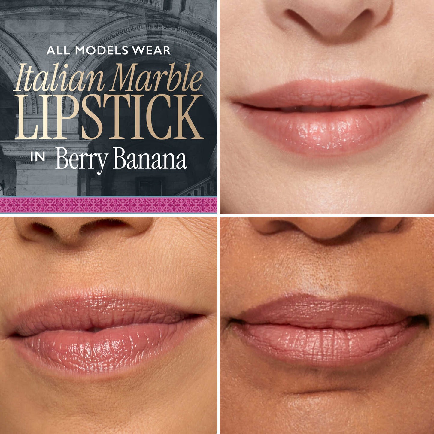 Italian Marble Lipstick Duo: Berry Banana & Rosé Macaron